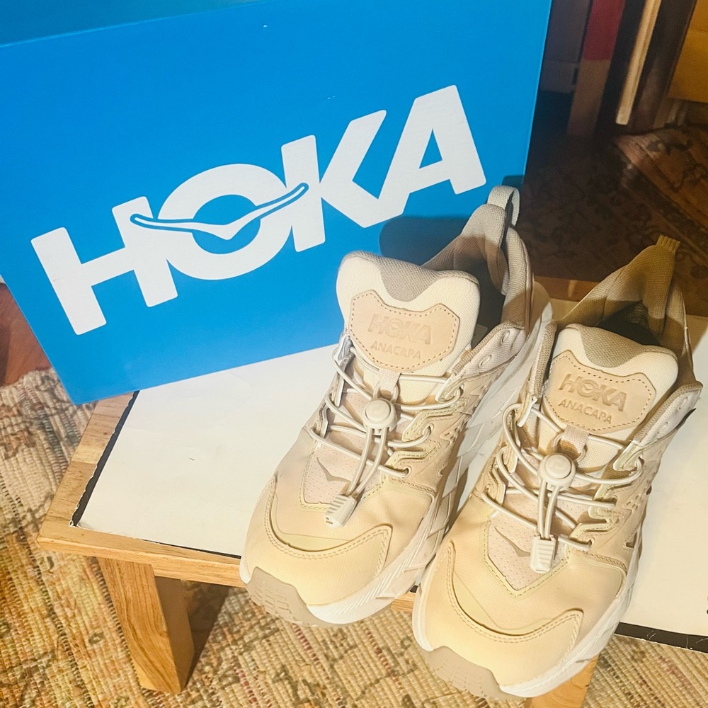 Hoka U Anacapa Low GTX in Sand/EggNog - Picture 2 of 6